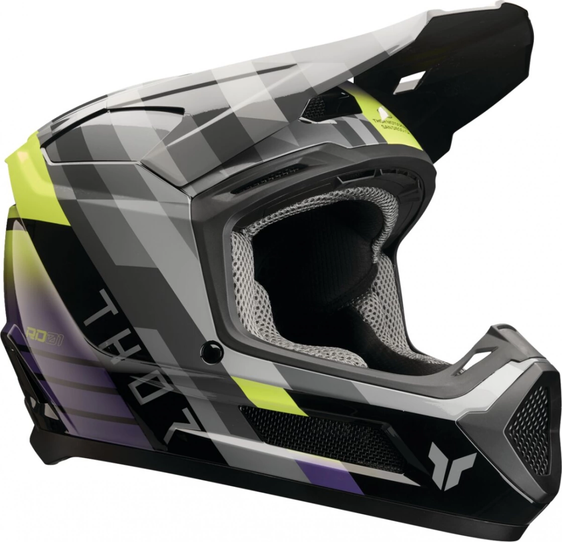FULL-FACE HELMET THOR HELMET FLEET YOUTH CAMBER BLACK/PURPLE