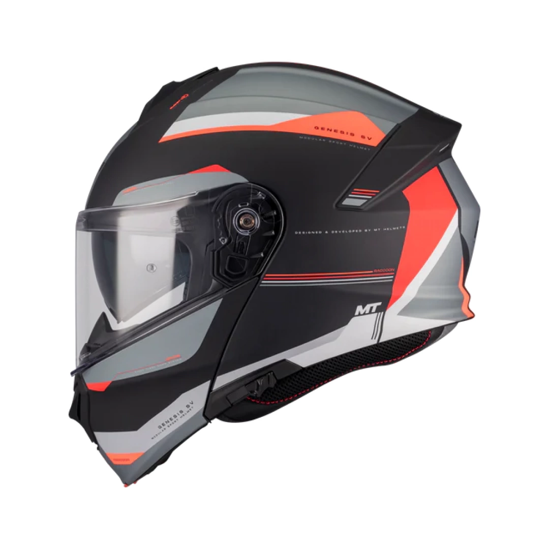 MODULAR HELMET MT HELMETS GENESIS SV RACCOON B5 MATT