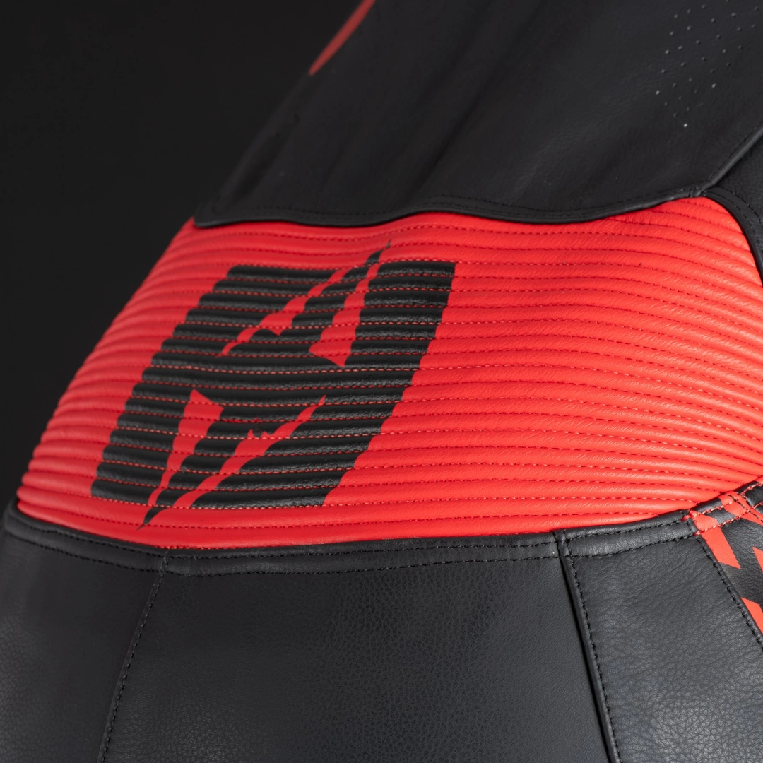 OXFORD NEXUS 1.0 LEATHER MENS SUIT BLACK/RED - Image 3
