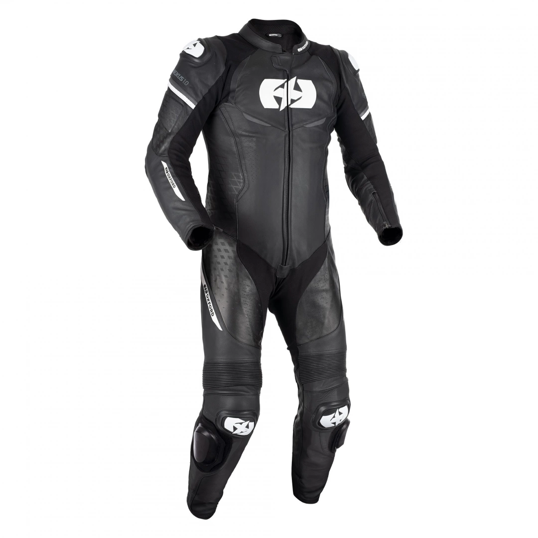 OXFORD NEXUS 1.0 LEATHER MENS SUIT BLACK / WHITE