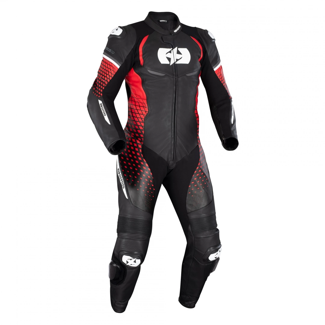 OXFORD NEXUS 1.0 LEATHER MENS SUIT BLACK/RED - Image 11