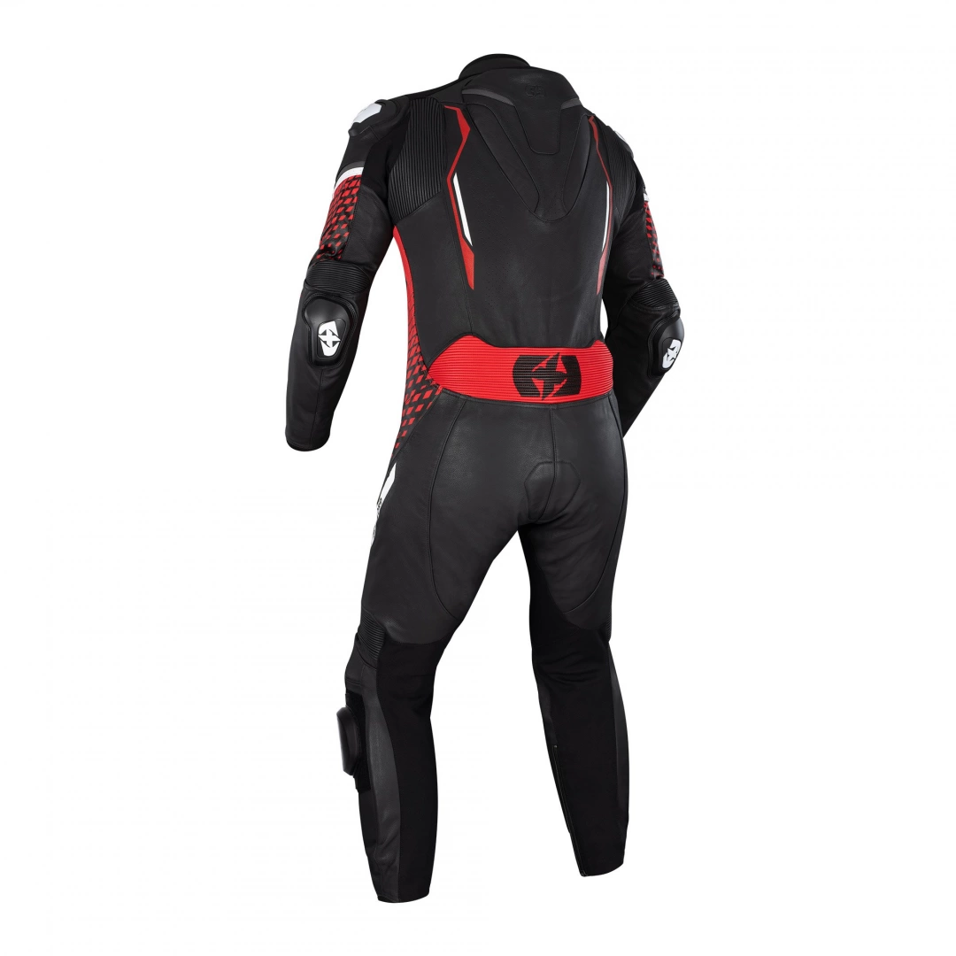 OXFORD NEXUS 1.0 LEATHER MENS SUIT BLACK/RED - Image 12